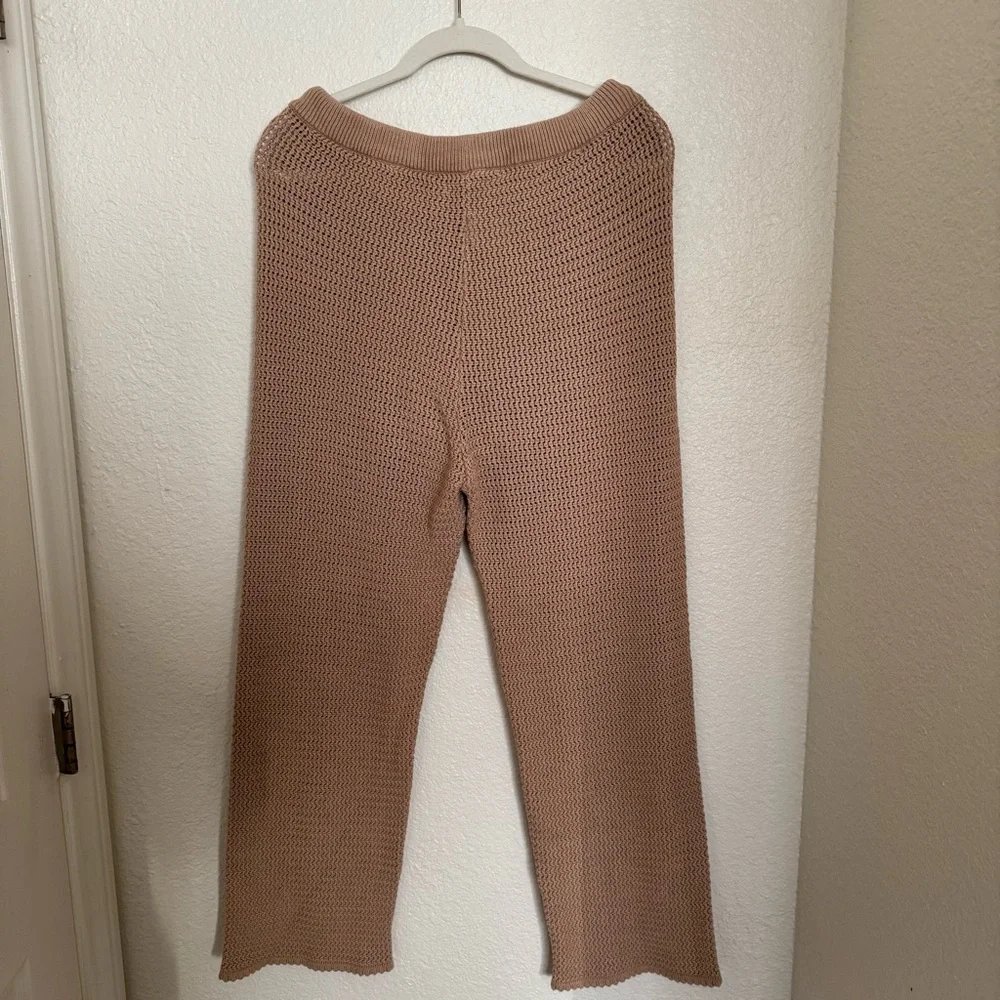 Reformation Beige Knit Cropped Pants - Picture 9 of 10